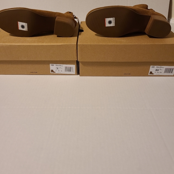 Ugg Bandara Suede Block-Heel Ankle Boot - Picture 6 of 7